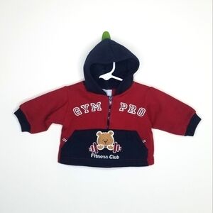 Gym Pro Weight Lifting Bear Pullover Hoodie 0-3m